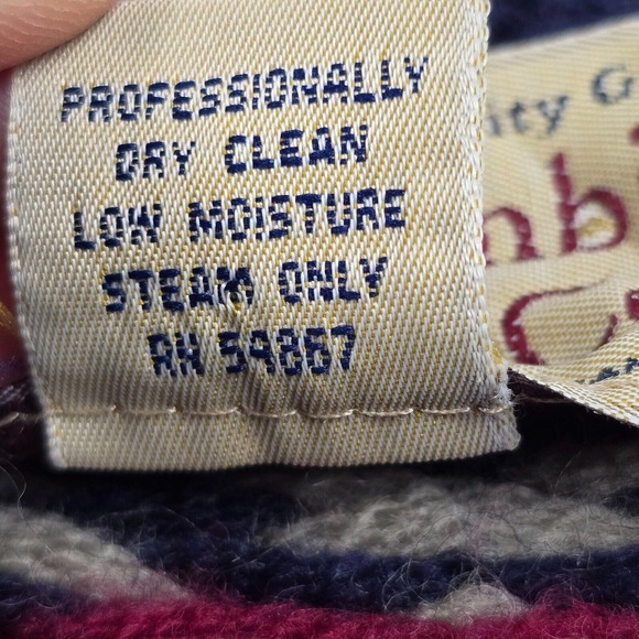 Vintage Abercrombie & Fitch Wool Sweater Mens M Nordic Fair Isle Knit Cabincore - Picture 5 of 10